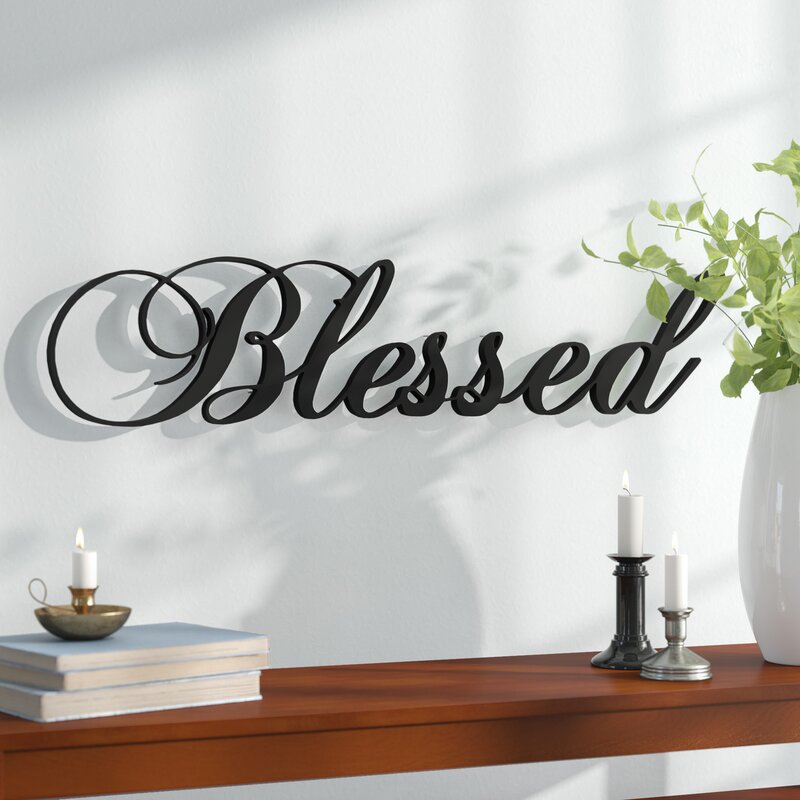 Red Barrel Studio Blessed Steel Wall Décor & Reviews Wayfair